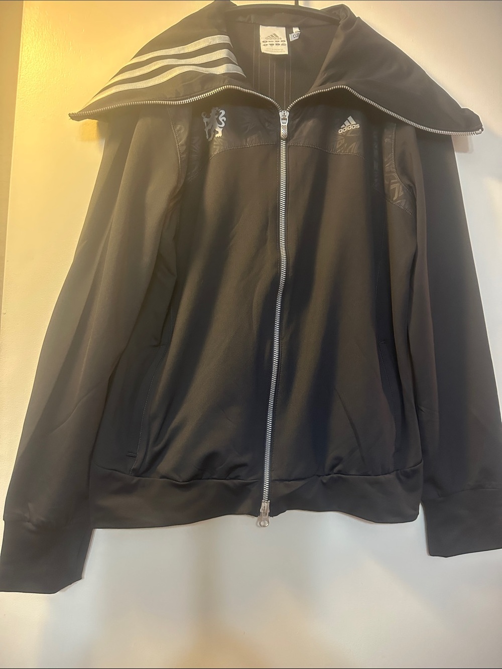 adidas Chelseafc Zip-Front Training Jkt zip up high neck collar bnwithouttag